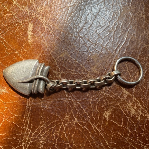 Rare 1973 Barry Kiedelstein Cord Sterling 925 Arrowhead Keychain - Picture 3 of 5